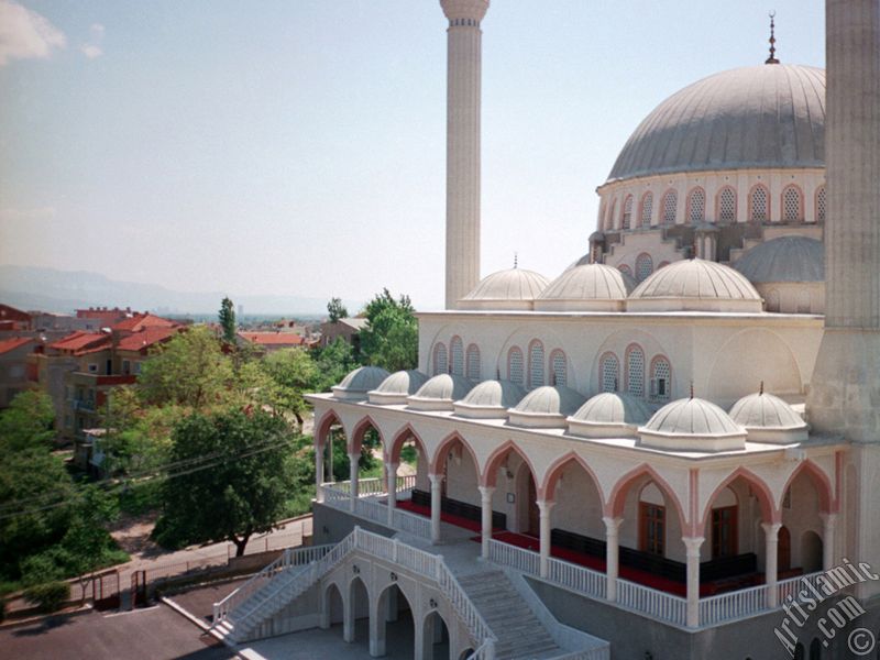 View of the Theology Faculty`s mosque in Bursa city of Turkey.
