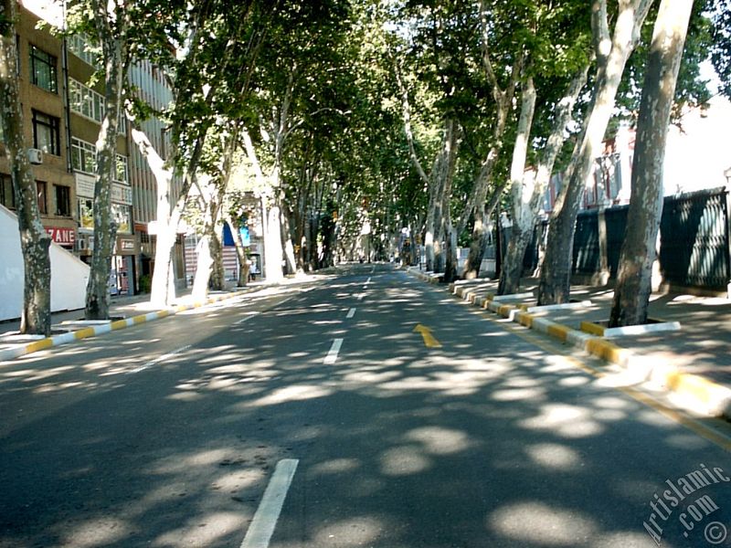 View towards Ortakoy district from the way of Besiktas-Ortakoy in Istanbul city of Turkey.
