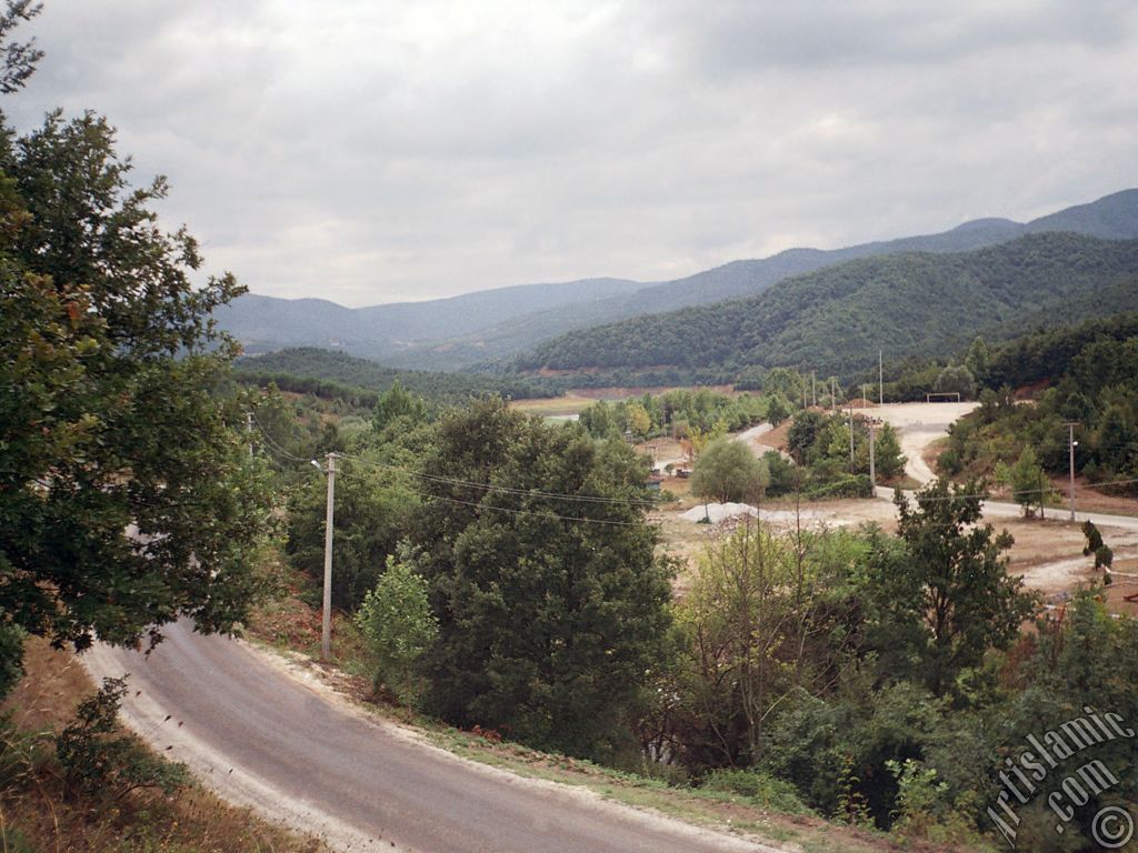 View of Termal-Gokcedere Village in Yalova city of Turkey.
