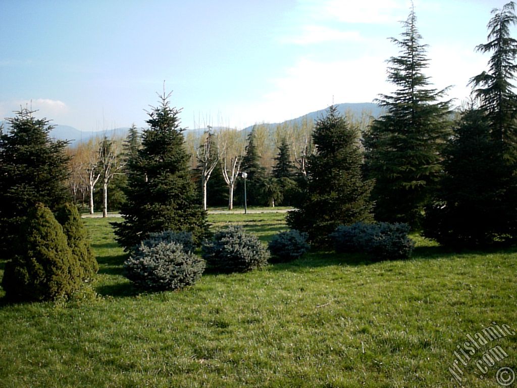 View of Botanical Park in Bursa city of Turkey.
